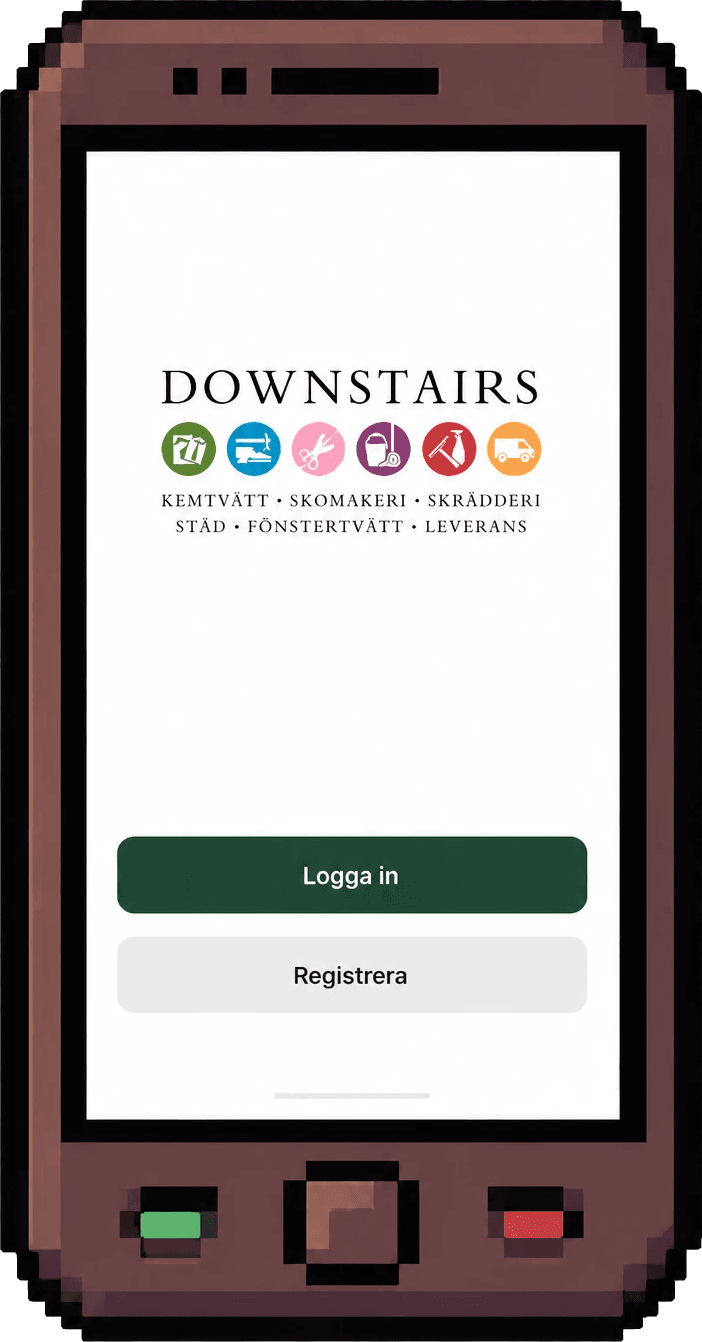Downstairs Customer App screenshot